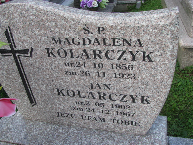 Jan Kolarczyk 1902 Szczyrzyc - Grobonet - Wyszukiwarka osób pochowanych