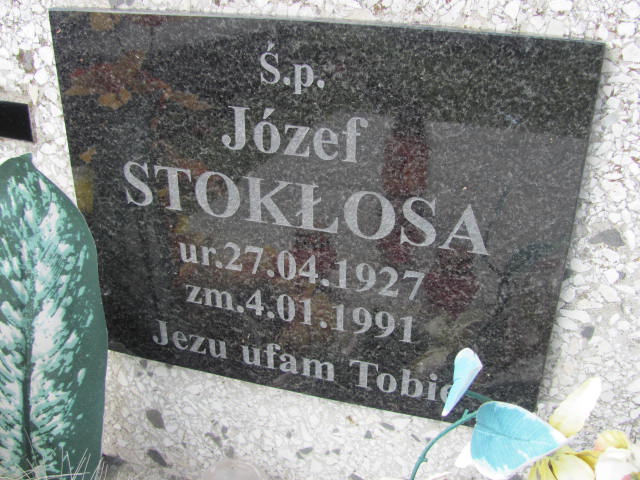 Józef Stokłosa 1927 Szczyrzyc - Grobonet - Wyszukiwarka osób pochowanych