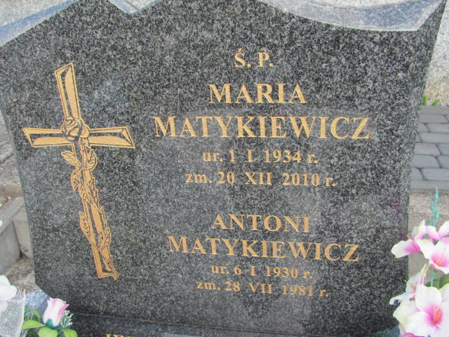 Antoni Matykiewicz 1930 Szczyrzyc - Grobonet - Wyszukiwarka osób pochowanych